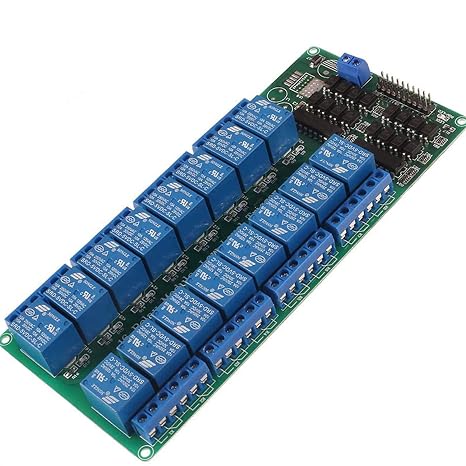 ACEIRMC 5V 16-Channel Relay Interface Board Module Optocoupler LED LM2576 Power for Arduino DIY Kit PiC ARM AVR (1pcs)