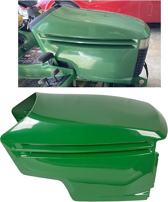 ECOTRIC Lower and Upper Hood Kit Compatible With 325 335 345 GX345 LX277 | Hood Assembly Compatible With John Deere Models 325 335 345 GX345 LX277 LX279 LX289, Replaces AM132595 AM132529