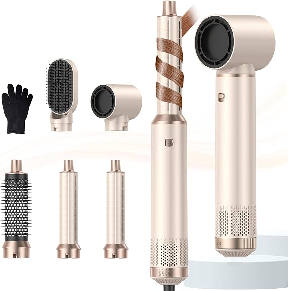 Upgrade Hot Air Brush Air Styler Curling Wrap Air Curler, Curling Iron