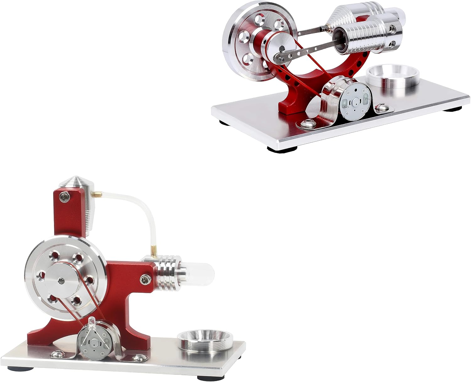 Sunnytech Hot Air Stirling Engine Motor Model Educational Toy Electricity Generator Colorful LED SC005-SC004