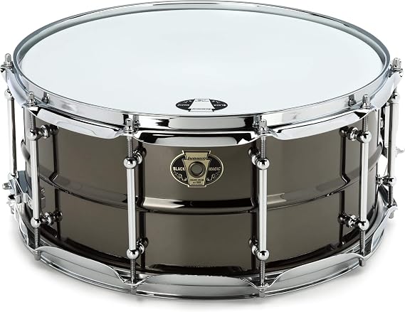 Ludwig LU6514C Universal Black Brass Snare Drum 6.5x14"