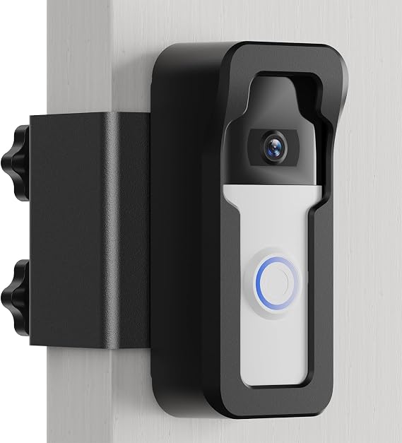ZUMIMALL Anti-Theft Video Doorbell Mount, No-Drill Doorbell Mounting Bracket for Houses, Apartments, Businesses, Easy Installation, Suitable for Most Doorbells