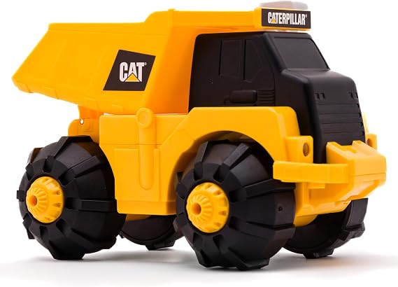Cat Construction Toys, Unstoppable Movers Dump Truck, Realistic Lights & Sounds, Motion Drive Technology, Working Features, and Interactive Play for Ages 3+