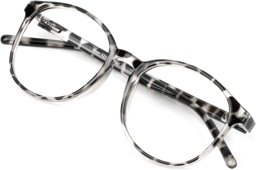 VisionGlobal Blue Light Blocking Glasses, Lightweight Oval Frame, Computer Glasses for Gaming, Office, TV