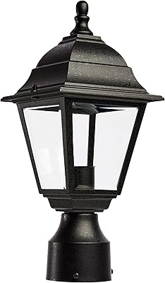 Nuvo Lighting 60548 Outdoor Post Lantern, 14 x 6 Inches, 60 Watts120 Volts Black
