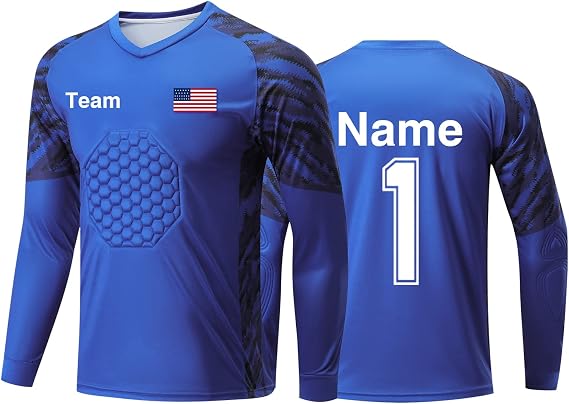 Custom Goalkeeper Jersey Soccer for Kids Adult Soccer Goalie Jersey Personalized