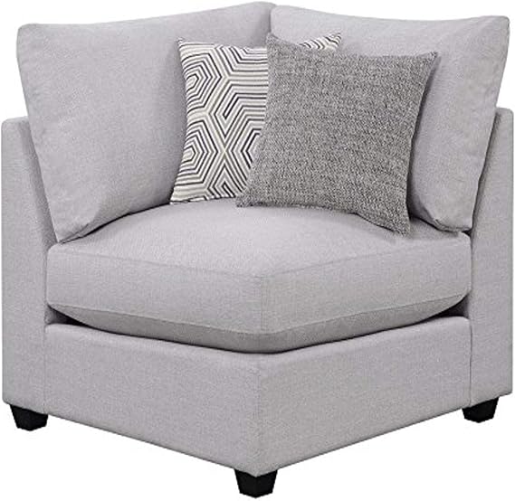 Coaster 551222 Charlotte Sectional Armless Chair Corner, Grey