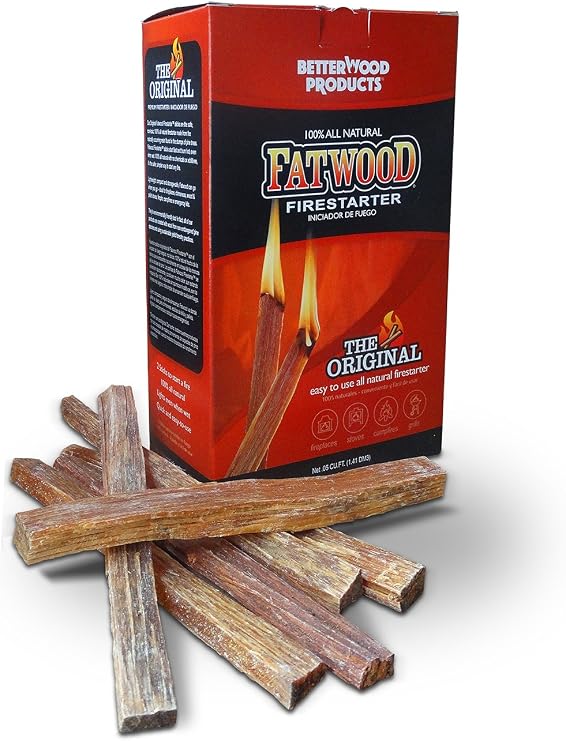 Better Wood Products Fatwood Firestarter Box, 2-Pounds