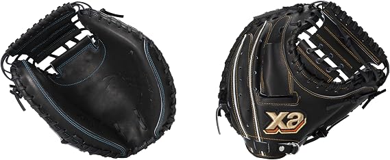 Xanax Baseball Hard Baseball Right Throw Hard Junior Catcher Mitt XanaPower Black x Orange (9020) R (Right Throw) BHC24CJ1P