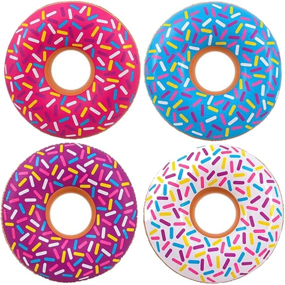 Giant Size Inflatable 32 Inch Donut With Sprinkles