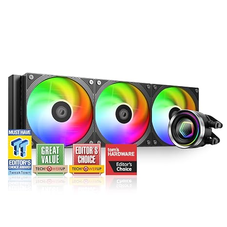 ID-COOLING FX360 INF 360mm AIO CPU Cooler, Infinity Mirror, Quiet