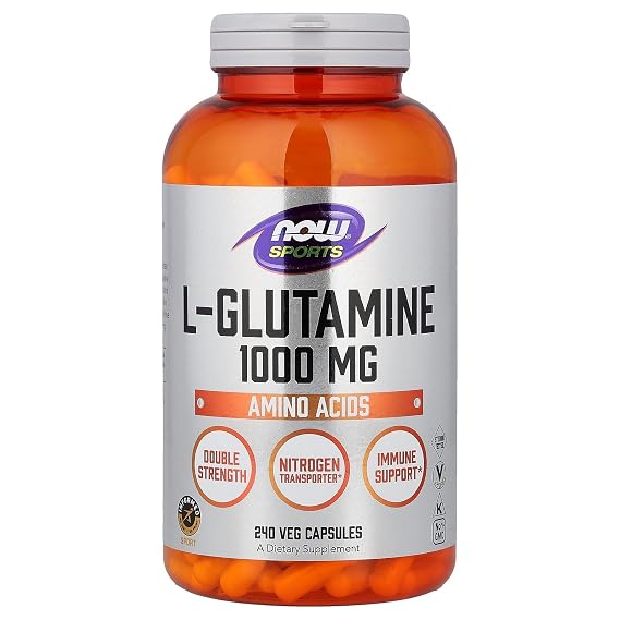 Now Foods L-Glutamine 1000 mg - 240 Capsules