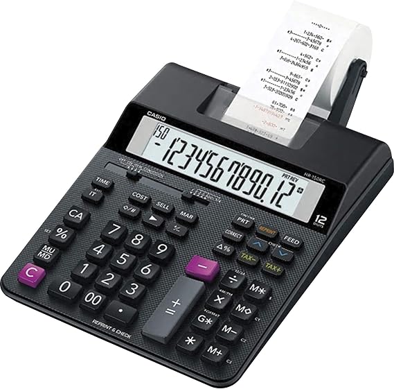 Casio HR-200RC Desktop Printing Calculator, Dual-Color Print