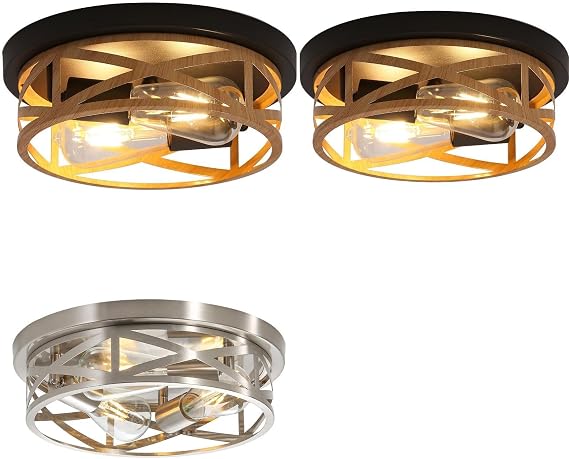 3 Pack Metal Cage Cross Modern Ceiling Lights