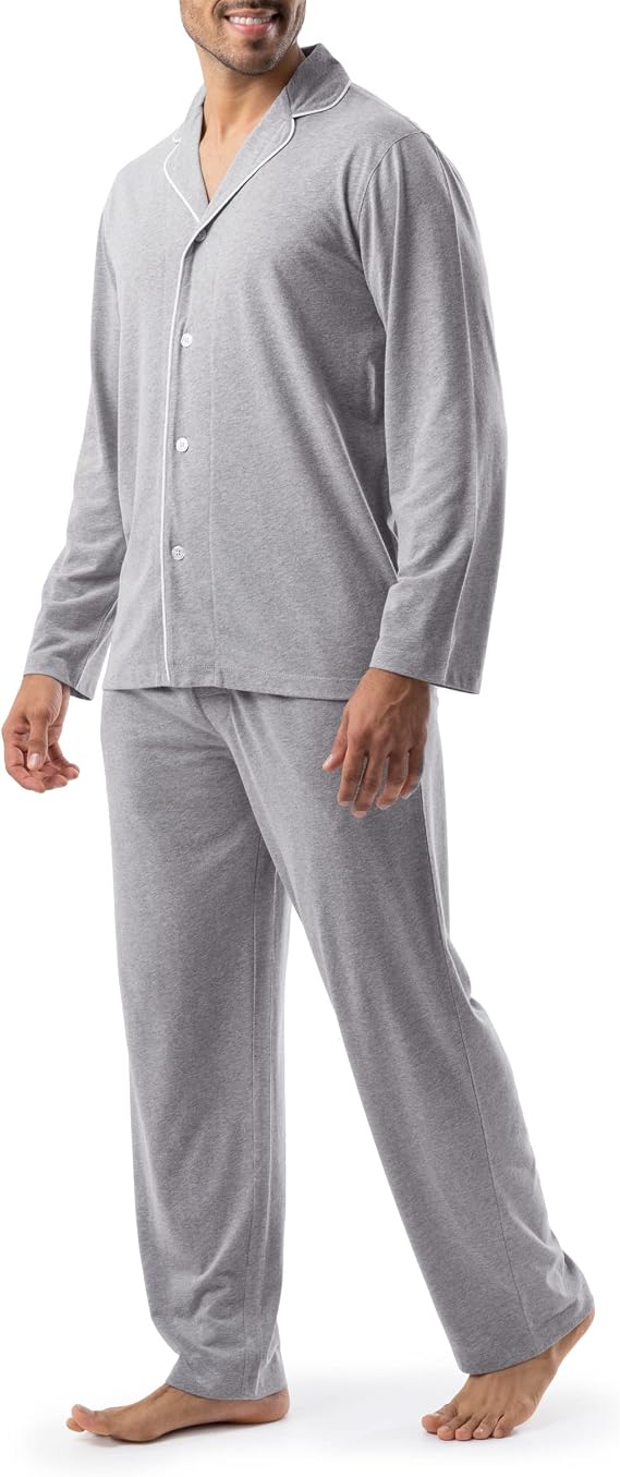 IZOD Men's Sueded Jersey Knit Pajama Set