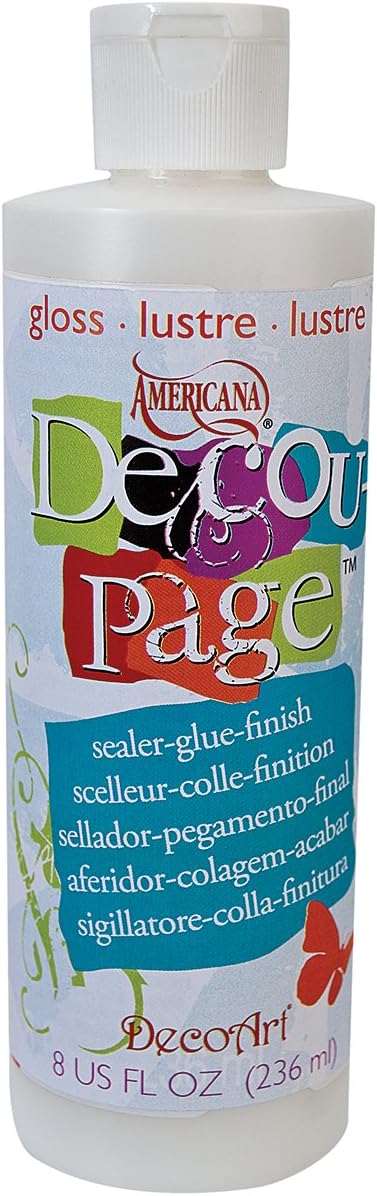 DecoArt Decoupage Glue, 8-Ounce, Gloss Finish