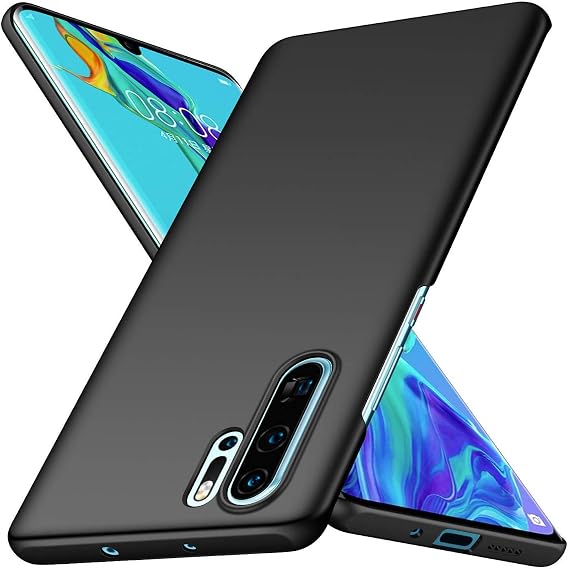 Phone Case for Huawei P30 Pro Case [Anti-Scratch] [Durable Premium Plastic] [Ultra Thin] [Silky Feel] Slim Protective Hard Cover for Huawei P30 Pro (Black)