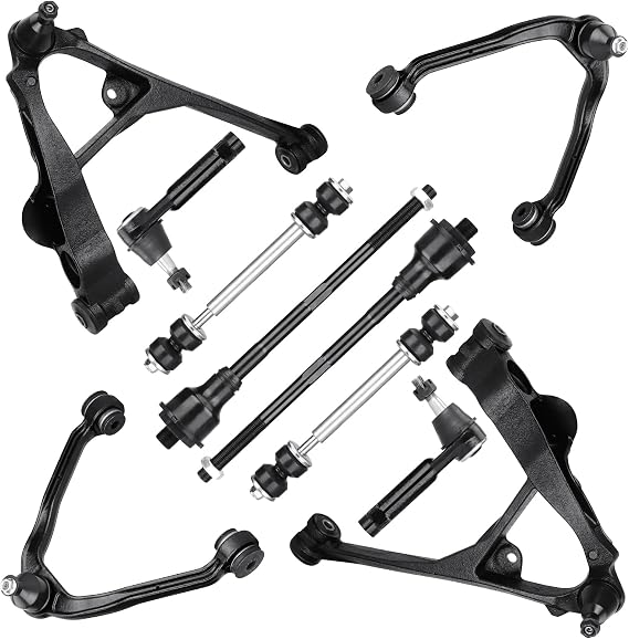 Front Lower Upper Control Arms w/Ball Joints Replacement Suspension Kit for Cadillac Escalade/EXT 2002-2006,for Chevrolet Suburban 1500/GMC Yukon/GMC Yukon XL 1500 2000-2006(10PCS)