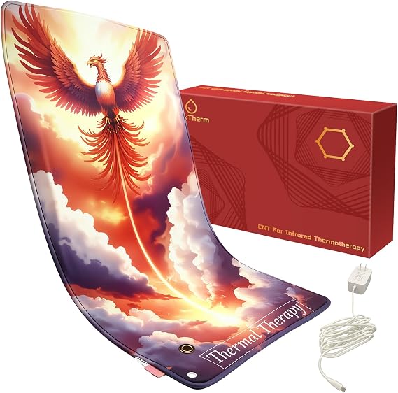 Extra Large Heating Pad with Carbon Nanotube,Fast Heating Far Infrared Therapy for Pain Relief,12V Safe and Washable, Ultra-Soft & Aromatic,Extra-Long Power Cord Allowing Flexible use(33"x17")