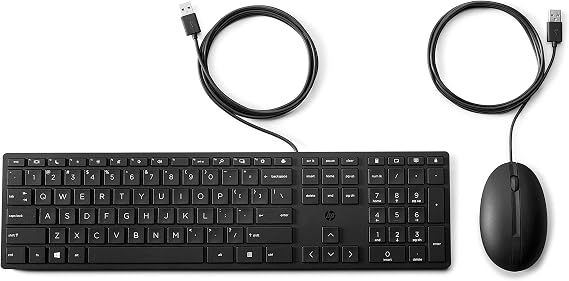 HP 320MK Wired Desktop Mouse and Keyboard Combo (9SR36AA)