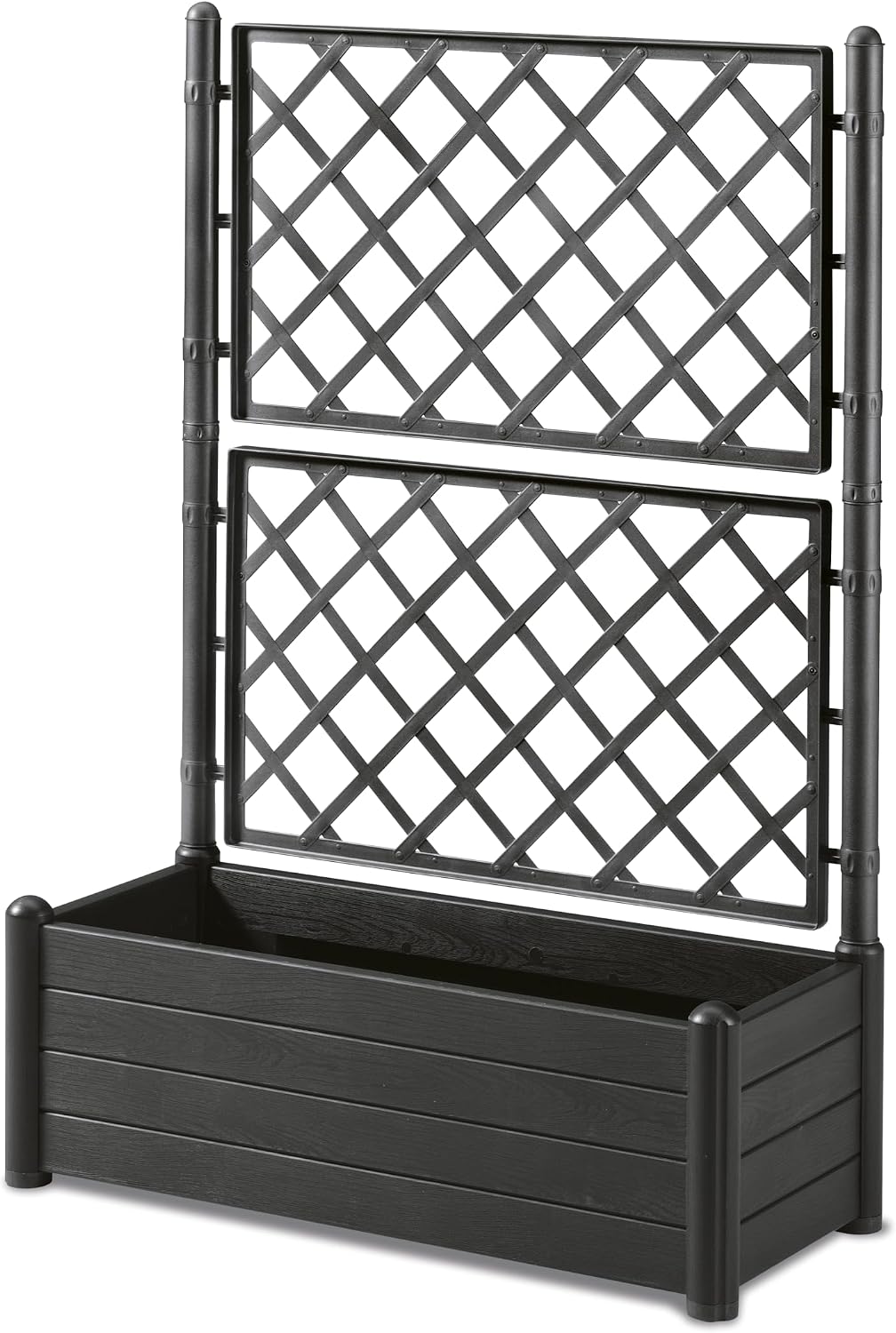 Stefanplast Italy tray with espalier, plastic, rectangular, 100 x 43 x H. 142 cm anthracite