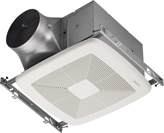 Broan-NuTone XB50 ENERGY STAR Certified Single-Speed Fan, 4" Round, 6" Round, White