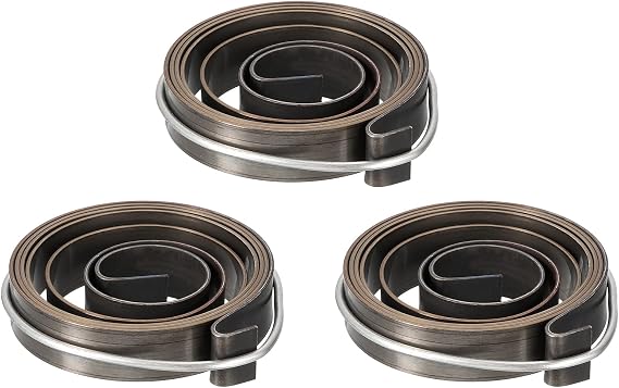 uxcell Drill Press Spring Drill Press Quill Feed Return Coil Spring Assembly Spring Steel Chemical Blackening Finish 1100mm Expand Long 45 x 10 x 0.8mm 3 Pcs