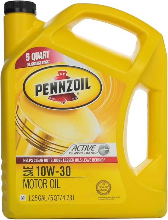 Pennzoil 550038360 SAE 10W-30 Motor Oil API GF-5-5 Quart Jug