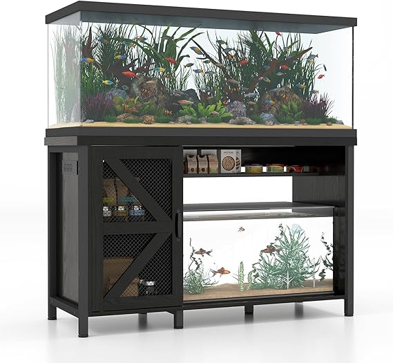 Verano 55-75 Gallon Aquarium Stand, Fish Tank Cabinet, Turtle Tank Stand