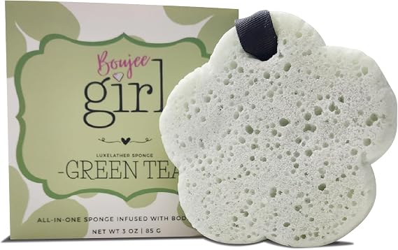 Soap Infused Sponge for Shower Shower Sponge for Body - Pre Soaped & Scented Shower Sponge, Bath Sponges for Shower Women, Body Sponge for Bathing, Spa & Travel