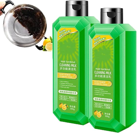 Powerful Multifunctional Concentrated Cleansing Lotion,Cleaning Milk House Cleaner,Powerful Multifunctional Cleaner,Multifunctional Oil Cleaning Agent,for Kitchen & Bathroom (2PCS)