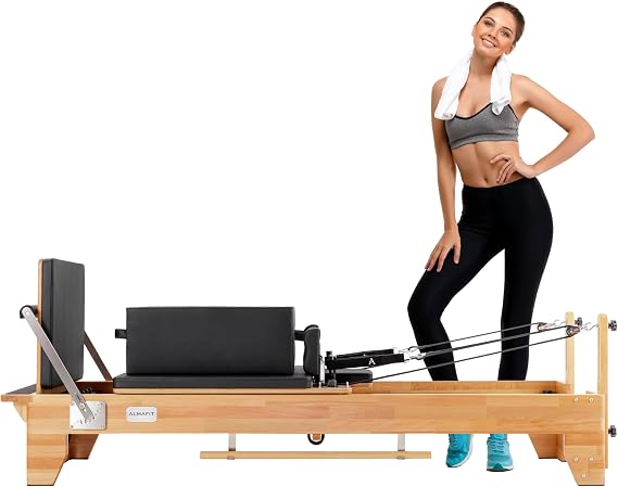 Pilates Reformer Machine with Box & Jumpboard Home & Studio Use