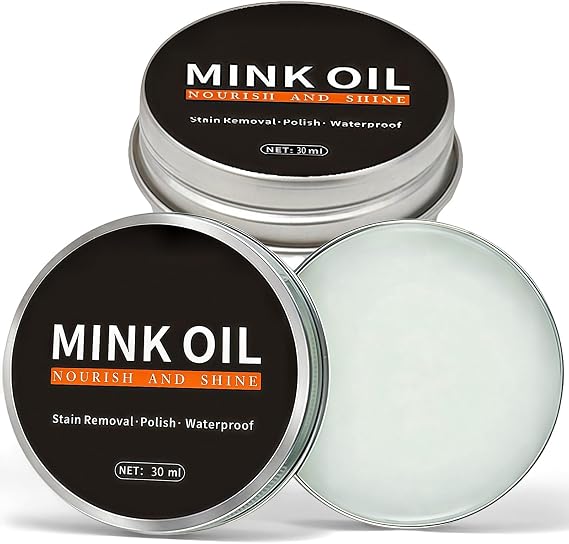 2PCS Leather Conditioner & Balm - Ultimate Leather Protection Cream for Cars, Furniture, Seats & Boots. Restores, Cleans & Maintains Leather with Deep Nourishing Oil & Care Balm by