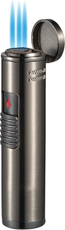 Visol Cobra Triple Flame Butane Torch Refillable Gas Lighter (Shipped Without Butane)