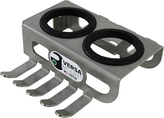 Trick-Tools Versa-Mount Stainless Steel Hammer Hanger, Air Tool and Clamp Organizer