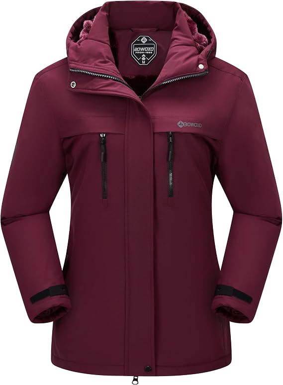 Women's Waterproof Snow Ski Jacket Warm Winter Coat Insulated Snowboarding Jacket Softshell Hiking Jacket