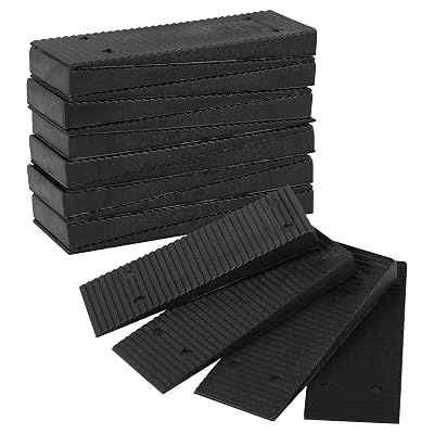 MIDELONG Black Composite Shims and Leveling Wedges 3.2,#34;Plastic Shims Wedges for Toilet, Furniture, Appliances, DIY Furniture Levelers, Easy to Snap Doors, Table, Windows, Pack of 16