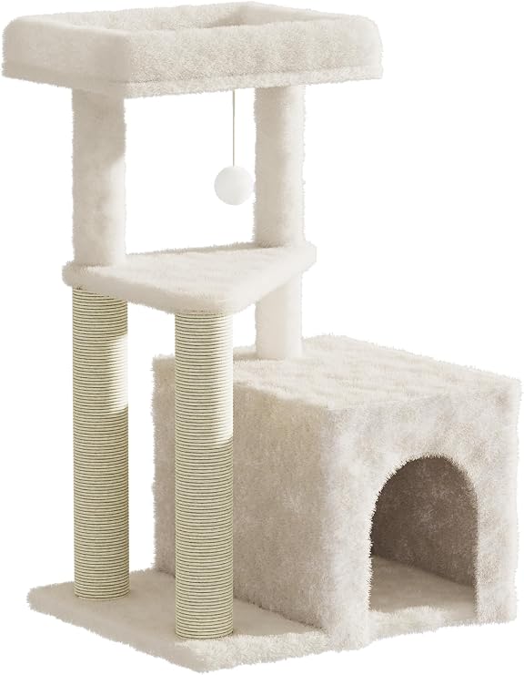MeowHomm Cat Tree,AMZ_B16 (Beige)