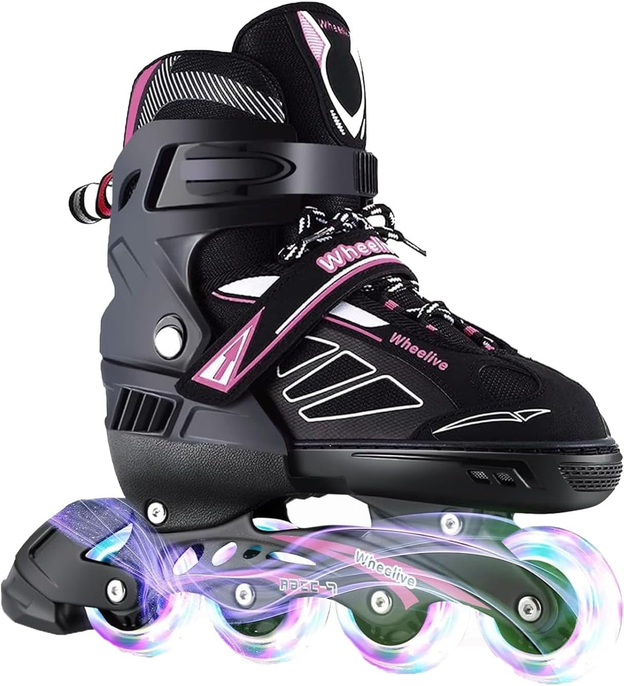 Adjustable Inline Skates for Kids, Performance Roller Skates with Full Light Up Wheels Ideal for Boys, Girls, Beginners, Adults