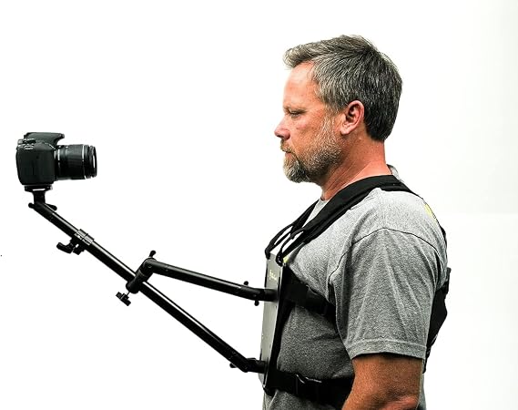 Glide Gear SNC 100 Snorricam Camera Rig Body-Mounted POV Stabilizer for DSLR & Mirrorless Cameras Adjustable Chest Harness for Cinematic Walking Shots, Music Videos & Action Filmmaking