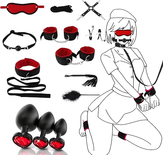 Accessories Sexy Bedroom for Couples,11pcs Adults Tools for Men and Women Beginners to Advanced for His and Hers Toys H62249