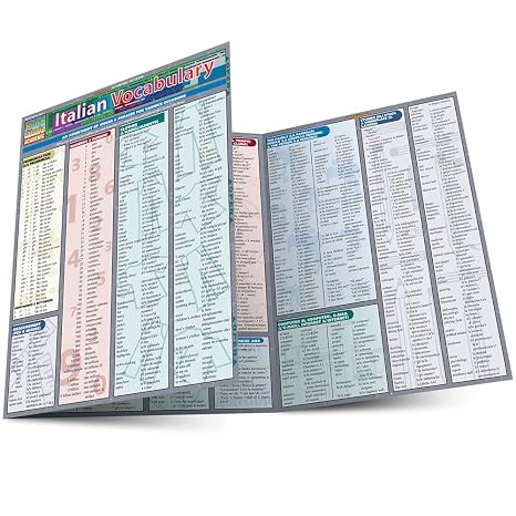 Italian Vocabulary: QuickStudy Laminated Reference Guide (QuickStudy Academic)