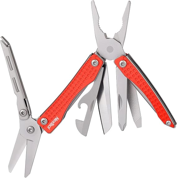 NexTool Mini Flaship Multi-Tool Multi-Function Pliers 10 IN 1 Multi-Functional Tool Folding Pliers Stainless Steel Durable Foldable Pocket Size Portable Mini Type Disaster Prevention Gear Outdoor