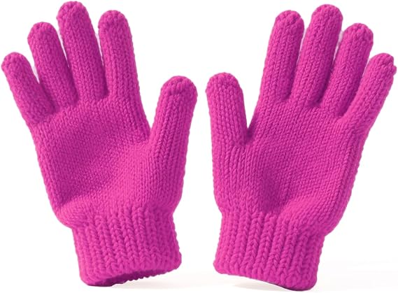 FULLLIGHT TECH Solid-colored gloves (Pink, One Size)