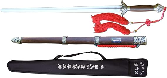Tai Chi Competition Swords Sheng Guang Long Brand with Free Padded Carrying case and Tassel