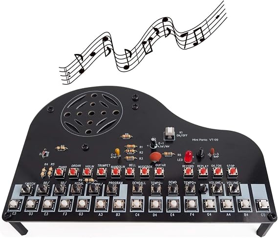 DIY Piano Soldering Project Kit Electronics Solder Practice Kit, Great STEM Project and Gift, Multi-Function