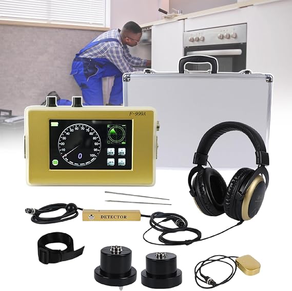 Underground Water Leak Detector, Professional Ultrasonic Water Leak Sensor Underground Pipe Water Leak Detector, Geophone Water Leak Senso