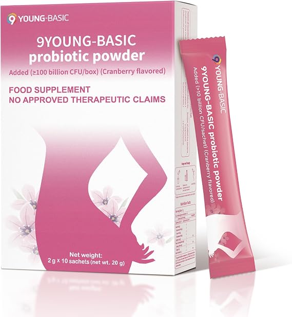 Probiotic Powder for Women, 100+ Billion CFU Prebiotics Probiotics Powder Cranberry for Vaginal/Gut/Digestive/Immune Health, Quick-Acting and Portable, Trial Travel Size, 10-Day-Supply