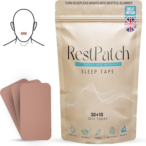 Mouth Tape - 40 Dermatologically Tested Mouth Tape for Sleeping - Effortless Gentle Removal - Snoring Aids for Men and Women - Rayon Free Sleep Tape Improves Breathing & Reduce Snoring