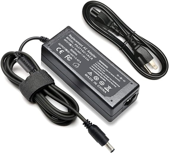 19V 3.42A 65W Adapter Charger Compatible with Toshiba PA3714U-1ACA PA3822U-1ACA PA3917U-1ACA Satellite C55 C655 P875 L655 E45 C855D P845T C50 S50 S55 Power Supply Cord